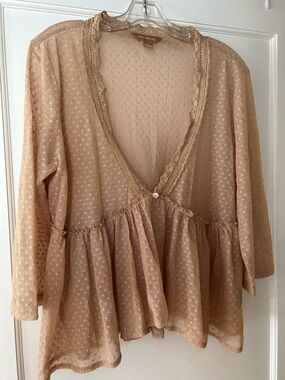 April Cornell lightweight button jacket